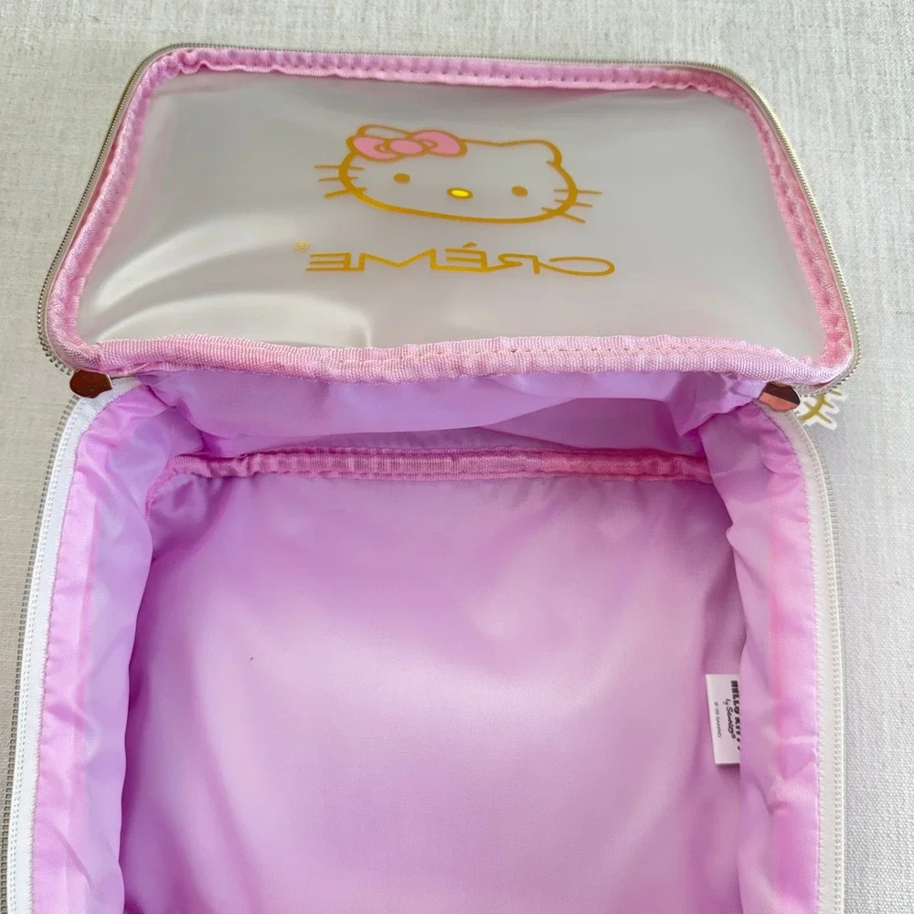 The Creme Shop x Hello Kitty Beauty Travel Case Pink Clear Makeup Bag HKTC9196